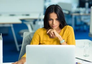 Work Woman at computer